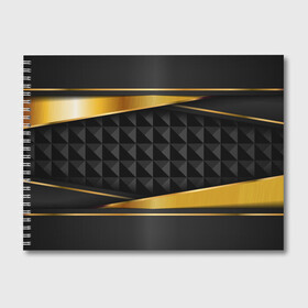 Альбом для рисования с принтом 3D luxury black gold Плиты 3Д в Петрозаводске, 100% бумага
 | матовая бумага, плотность 200 мг. | luxury | versace | vip | абстракция | версаче | вип | паттерн | роскошь | текстуры