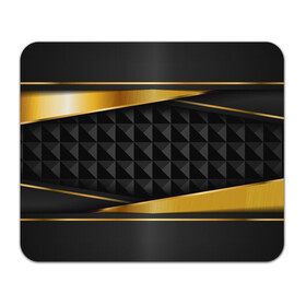 Коврик для мышки прямоугольный с принтом 3D luxury black gold Плиты 3Д в Петрозаводске, натуральный каучук | размер 230 х 185 мм; запечатка лицевой стороны | luxury | versace | vip | абстракция | версаче | вип | паттерн | роскошь | текстуры