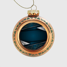 Стеклянный ёлочный шар с принтом 3D luxury sport style Золото в Петрозаводске, Стекло | Диаметр: 80 мм | luxury | versace | vip | абстракция | версаче | вип | паттерн | роскошь | текстуры