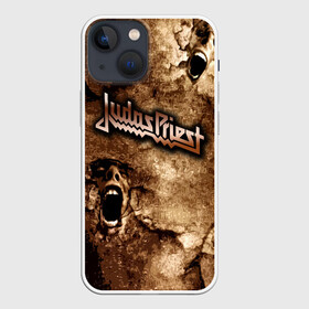 Чехол для iPhone 13 mini с принтом JUDAS PRIEST SCREAM в Петрозаводске,  |  | judas priest | гленн типтон | йен хилл | роб хэлфорд | скотт трэвис | хард рок | хеви метал