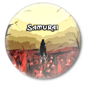 Значок с принтом SAMURAI PROJECT RED в Петрозаводске,  металл | круглая форма, металлическая застежка в виде булавки | 2077 | cd projekt red | cyberpunk | cyberpunk 2077 | game | samurai | арт | будущее | видеоигра | игра | киберпанк | киберпанк 2077 | киборг | киборги