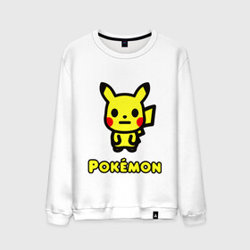 Мужской свитшот хлопок с принтом POKEMON / ПОКЕМОН в Петрозаводске, 100% хлопок |  | a bathing ape | bape | bape shark | bape sta | monkey | pikachu | pokemons | star | streetwear | бейп | горила | обезьянка | пикачу | покемоны. | стар | стритвеар | стритвир бренд | уличный стиль