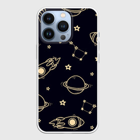 Чехол для iPhone 13 Pro с принтом космос в Петрозаводске,  |  | вселенная | звёздный путь | звёзды | космос | небо ночью | планеты | полёт | ракета | созвездие