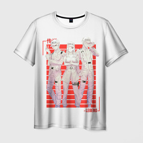 Мужская футболка 3D с принтом Команда клеток в Петрозаводске, 100% полиэфир | прямой крой, круглый вырез горловины, длина до линии бедер | ae3803 | anime | cells at work | u 1156 | аниме | анимэ | клетки за работой | цэлс эт ворк