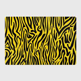 Магнитный плакат 3Х2 с принтом Тигровые полоски в Петрозаводске, Полимерный материал с магнитным слоем | 6 деталей размером 9*9 см | абстракция | зоопринт | орнамент | полоски | полосы | пчелиный | тигровый