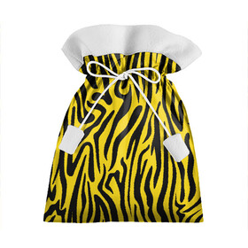 Подарочный 3D мешок с принтом Тигровые полоски в Петрозаводске, 100% полиэстер | Размер: 29*39 см | абстракция | зоопринт | орнамент | полоски | полосы | пчелиный | тигровый