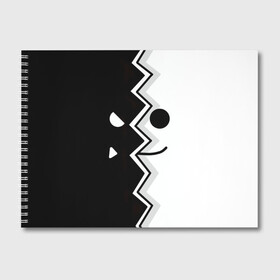 Альбом для рисования с принтом Geometry Dash | Fondo в Петрозаводске, 100% бумага
 | матовая бумага, плотность 200 мг. | Тематика изображения на принте: dash | fondo | geometry | геометри | геометридаш | даш