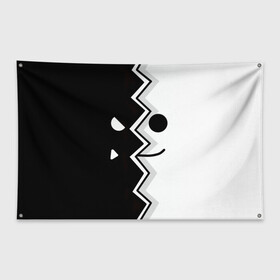 Флаг-баннер с принтом Geometry Dash | Fondo в Петрозаводске, 100% полиэстер | размер 67 х 109 см, плотность ткани — 95 г/м2; по краям флага есть четыре люверса для крепления | dash | fondo | geometry | геометри | геометридаш | даш