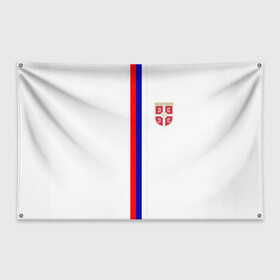 Флаг-баннер с принтом Сборная Сербии в Петрозаводске, 100% полиэстер | размер 67 х 109 см, плотность ткани — 95 г/м2; по краям флага есть четыре люверса для крепления | дзюба | лига наций | последние новости | россия | сборная россии | сербия | сербия россия | сербия россия обзор | спорт | футбол | черчесов