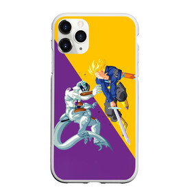 Чехол для iPhone 11 Pro матовый с принтом Yellow vs purple в Петрозаводске, Силикон |  | anime | dragon ball | аниме | анимэ | драгон бал | дрэгон бол | жемчуг дракона