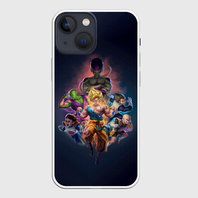 Чехол для iPhone 13 mini с принтом Dragon ball Team в Петрозаводске,  |  | anime | dragon ball | аниме | анимэ | драгон бал | дрэгон бол | жемчуг дракона