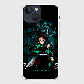 Чехол для iPhone 13 mini с принтом Demon Slayer: Kimetsu no Yaiba в Петрозаводске,  |  | demon slayer | kamado | kimetsu no yaiba | nezuko | tanjiro | аниме | гию томиока | зеницу агацума | иноске хашибира | камадо | клинок | корзинная девочка | манга | музан кибуцуджи | незуко | рассекающий демонов | танджиро