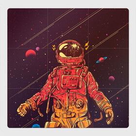 Магнитный плакат 3Х3 с принтом Космос в Петрозаводске, Полимерный материал с магнитным слоем | 9 деталей размером 9*9 см | Тематика изображения на принте: будущее | звезды | илон маск | космонавт | космос | планеты | созвездия | тесла
