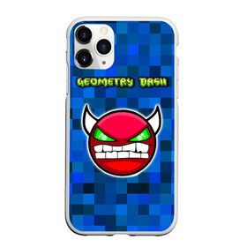 Чехол для iPhone 11 Pro матовый с принтом Geometry Dash в Петрозаводске, Силикон |  | Тематика изображения на принте: devil | geometry dash | pixel | геометри дэш | геометрический рывок | геометрия даш | демон | игры | логотипы игр | пиксель | смайл | эмоции