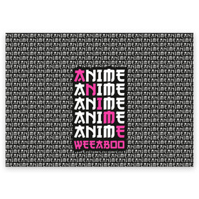 Поздравительная открытка с принтом Anime weeaboo в Петрозаводске, 100% бумага | плотность бумаги 280 г/м2, матовая, на обратной стороне линовка и место для марки
 | ahegao | anime | baka | chibi | desu | kohai | nani | neko | otaku | senpai | sensei | waifu | weeaboo | weeb | аниме | анимешник | анимешница | ахегао | бака | вайфу | виабу | десу | кохай | культура | нани | неко | отаку | сенпай | сенсеи | тренд | чиби