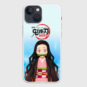 Чехол для iPhone 13 mini с принтом Незуко Камадо Kimetsu no Yaiba в Петрозаводске,  |  | demon slayer | kamado | kimetsu no yaiba | nezuko | tanjiro | аниме | гию томиока | зеницу агацума | иноске хашибира | камадо | клинок | корзинная девочка | манга | музан кибуцуджи | незуко | рассекающий демонов | танджиро