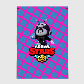 Постер с принтом Brawl Stars | Pink в Петрозаводске, 100% бумага
 | бумага, плотность 150 мг. Матовая, но за счет высокого коэффициента гладкости имеет небольшой блеск и дает на свету блики, но в отличии от глянцевой бумаги не покрыта лаком | Тематика изображения на принте: brawl | bull | colette | colette navigator | colonel ruffs | d4r ry1 | dark lord spike | leon | nani | ruffs ronin | spike | stars | surge | астробулл | астробык | бравл | гавс ронин | генерал гавс | дерил | колетт навигатор | леон | н