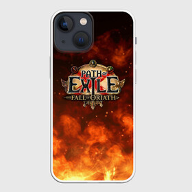 Чехол для iPhone 13 mini с принтом Path of Exile Logo | Путь изгнанника Лого (Z) в Петрозаводске,  |  | exile | game | path of exile | rpg | берсерк | вождь | дикарь | дуэлянт | игра | покоритель | путь изгнанника | рпг