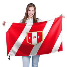 Флаг 3D с принтом Сборная Перу в Петрозаводске, 100% полиэстер | плотность ткани — 95 г/м2, размер — 67 х 109 см. Принт наносится с одной стороны | fifa | news | peru | peru (country) | бразилия | дания | кубок америки | перу | россия | спорт | уругвай | футбол | чемпионат мира