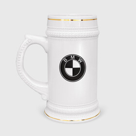 Кружка пивная с принтом BMW LOGO CARBON в Петрозаводске,  керамика (Материал выдерживает высокую температуру, стоит избегать резкого перепада температур) |  объем 630 мл | bmw | абстракция | авто | автомобиль | бмв | карбон | лого | логотип | машина | скорость