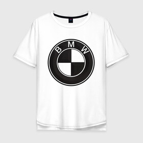 Мужская футболка хлопок Oversize с принтом BMW LOGO CARBON в Петрозаводске, 100% хлопок | свободный крой, круглый ворот, “спинка” длиннее передней части | bmw | абстракция | авто | автомобиль | бмв | карбон | лого | логотип | машина | скорость