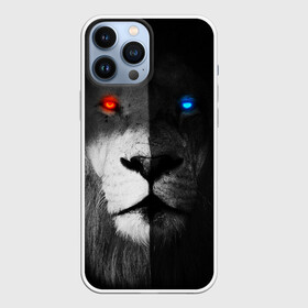 Чехол для iPhone 13 Pro Max с принтом ЛЕВ   НЕОНОВЫЕ ГЛАЗА в Петрозаводске,  |  | lion | neon | глаза | голова | дикая кошка | животные | кот | кошка | лев | неон | светящиеся глаза | тигр | хищник