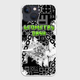 Чехол для iPhone 13 mini с принтом Geometry Dash в Петрозаводске,  |  | 2d | android | computer game | geometry dash | андроид | геометрия даш | игра | компьютерная