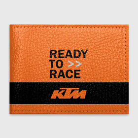 Обложка для студенческого билета с принтом KTM | READY TO RACE (Z) в Петрозаводске, натуральная кожа | Размер: 11*8 см; Печать на всей внешней стороне | enduro | ktm | moto | moto sport | motocycle | sportmotorcycle | ктм | мото | мото спорт | мотоспорт | спорт мото