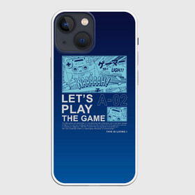 Чехол для iPhone 13 mini с принтом LETS PLAY THE GAME ГЕЙМЕР в Петрозаводске,  |  | game | gamer | играть | игрок | игроку | игрушка | игры | консоль | приставка