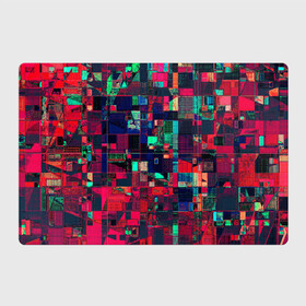 Магнитный плакат 3Х2 с принтом HAPPY WINDOWS в Петрозаводске, Полимерный материал с магнитным слоем | 6 деталей размером 9*9 см | abstract | абстракция | квадраты | красное | прямоугольники