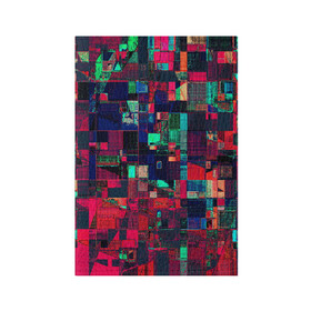 Обложка для паспорта матовая кожа с принтом HAPPY WINDOWS в Петрозаводске, натуральная матовая кожа | размер 19,3 х 13,7 см; прозрачные пластиковые крепления | abstract | абстракция | квадраты | красное | прямоугольники
