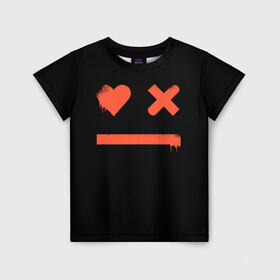 Детская футболка 3D с принтом Smile | Love Death and Robots в Петрозаводске, 100% гипоаллергенный полиэфир | прямой крой, круглый вырез горловины, длина до линии бедер, чуть спущенное плечо, ткань немного тянется | death | ldr | logo | love | netflix | robots | smile | анимация | кино | лого | лср | любовь | нетфликс | роботы | сериал | смайл | смайлик