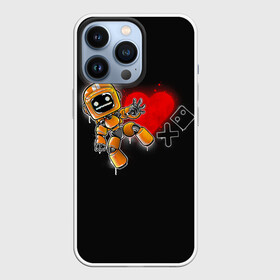 Чехол для iPhone 13 Pro с принтом K VRC | Love Death and Robots в Петрозаводске,  |  | Тематика изображения на принте: death | heart | hearts | k vrc | ldr | logo | love | netflix | robots | smile | анимация | кино | лого | лср | любовь | нетфликс | роботы | сердце | сериал | смайл | смайлик