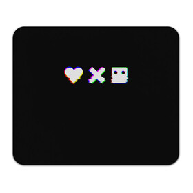 Коврик для мышки прямоугольный с принтом Love Death and Robots (Glitch) в Петрозаводске, натуральный каучук | размер 230 х 185 мм; запечатка лицевой стороны | death | glitch | heart | ldr | logo | love | netflix | robots | smile | анимация | глитч | глич | кино | лого | лср | любовь | нетфликс | роботы | сердце | сериал | смайл | смайлик