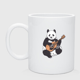 Кружка керамическая с принтом Панда гитарист | Panda Guitar в Петрозаводске, керамика | объем — 330 мл, диаметр — 80 мм. Принт наносится на бока кружки, можно сделать два разных изображения | Тематика изображения на принте: acoustic | bear | bears | china | chineese panda | guitarist | music | акустическая гитара | гитара | китай | китайская панда | косолапый | медведь | медвежонок | милая панда | мишка | музыка | музыкант | пандочка | пандочки