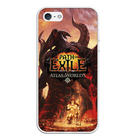 Чехол для iPhone 5/5S матовый с принтом Path of Exile в Петрозаводске, Силикон | Область печати: задняя сторона чехла, без боковых панелей | computer | game | path of exile | игра | компьютерная | путь изгнания