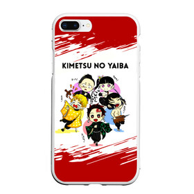 Чехол для iPhone 7Plus/8 Plus матовый с принтом Пять героев Kimetsu no Yaiba в Петрозаводске, Силикон | Область печати: задняя сторона чехла, без боковых панелей | demon slayer | kamado | kimetsu no yaiba | nezuko | tanjiro | аниме | гию томиока | зеницу агацума | иноске хашибира | камадо | клинок | корзинная девочка | манга | музан кибуцуджи | незуко | рассекающий демонов | танджиро