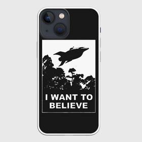 Чехол для iPhone 13 mini с принтом Я хочу верить в Петрозаводске,  |  | bender | futurama | i want to believe | planet express | x files | бендер | мульт | мультфильм | планетный экспресс | туранга лила | филипп джэй фрай | футурама | я хочу верить