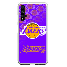 Чехол для Honor 20 с принтом LOS ANGELES LAKERS / ЛЕЙКЕРС в Петрозаводске, Силикон | Область печати: задняя сторона чехла, без боковых панелей | 24 lakers | kobe bryant | lakers | los angeles lakers | баскетбол. | коби брайант | лос анджелес лейкерс | лосанджелес лейкерс