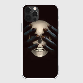 Чехол для iPhone 12 Pro Max с принтом Руки на черепе в Петрозаводске, Силикон |  | skull | башка | голова | кость | руки | череп | черепушка