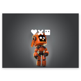 Поздравительная открытка с принтом Love, Death and Robots | K-VRC (Z) в Петрозаводске, 100% бумага | плотность бумаги 280 г/м2, матовая, на обратной стороне линовка и место для марки
 | Тематика изображения на принте: death | k vrc | love | love death robots | netflix | robots | vedeathrobots | xbot 4000 | врц | любовь | нетфликс | роботы | сериал | сериалы