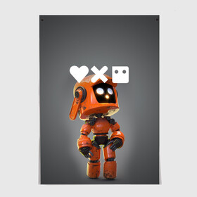 Постер с принтом Love, Death and Robots | K-VRC (Z) в Петрозаводске, 100% бумага
 | бумага, плотность 150 мг. Матовая, но за счет высокого коэффициента гладкости имеет небольшой блеск и дает на свету блики, но в отличии от глянцевой бумаги не покрыта лаком | Тематика изображения на принте: death | k vrc | love | love death robots | netflix | robots | vedeathrobots | xbot 4000 | врц | любовь | нетфликс | роботы | сериал | сериалы