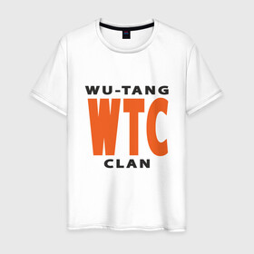Мужская футболка хлопок с принтом Wu-Tang (WTC) в Петрозаводске, 100% хлопок | прямой крой, круглый вырез горловины, длина до линии бедер, слегка спущенное плечо. | black | hiphop | method man | music | new york | nyc | odb | old school | rap | rza | wu tang clan | wutang | ву тэнг | граффити | микрофон | музыка | нью йорк | рэп | рэпер | хипхоп