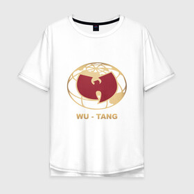 Мужская футболка хлопок Oversize с принтом Wu-Tang World в Петрозаводске, 100% хлопок | свободный крой, круглый ворот, “спинка” длиннее передней части | black | hiphop | method man | music | new york | nyc | odb | old school | rap | rza | wu tang clan | wutang | ву тэнг | граффити | микрофон | музыка | нью йорк | рэп | рэпер | хипхоп