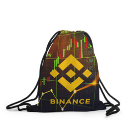 Рюкзак-мешок 3D с принтом BINANCE / БИНАНС / БАНАН в Петрозаводске, 100% полиэстер | плотность ткани — 200 г/м2, размер — 35 х 45 см; лямки — толстые шнурки, застежка на шнуровке, без карманов и подкладки | binance | binance com | bitcoin | bittrex com | btc | exmo me | hodl. | trading | банан биржа | бинанс | биткоин | криптовалюта биржа | криптотрейдер | криптотрейдинг | трейдинг