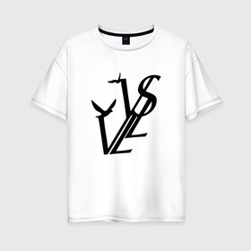 Женская футболка хлопок Oversize с принтом SODA LUV в Петрозаводске, 100% хлопок | свободный крой, круглый ворот, спущенный рукав, длина до линии бедер
 | luv | mayot | melon | music | og buda | seemee | soda | sodaluv | бигасс | коми | лав | лого | логотип | лув | мелон | сода