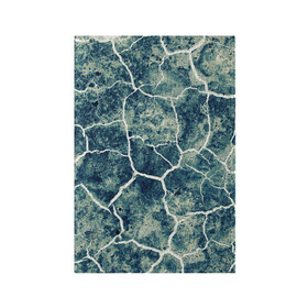Обложка для паспорта матовая кожа с принтом Chaos Stability в Петрозаводске, натуральная матовая кожа | размер 19,3 х 13,7 см; прозрачные пластиковые крепления | background | blue | chaos | dark | gradient | green | ice | lighting | paints | ripples | spot | spots | stability | texture | white | белый | градиент | зеленый | лед | линии | молнии | полосы | пятна | пятно | светлый | синий | текстура | темн