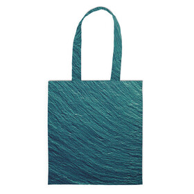 Шоппер 3D с принтом Endless Sea в Петрозаводске, 100% полиэстер | Плотность: 200 г/м2; Размер: 34×35 см; Высота лямок: 30 см | Тематика изображения на принте: background | blue | dark | gradient | green | lines | ocean | paints | ripples | sea | spot | spots | stripes | texture | waves | волны | голубая | градиент | зеленый | краски | линии | море | океан | полосы | пятна | пятно | рябь | текстура | т