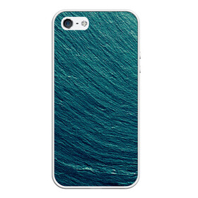 Чехол для iPhone 5/5S матовый с принтом Endless Sea в Петрозаводске, Силикон | Область печати: задняя сторона чехла, без боковых панелей | Тематика изображения на принте: background | blue | dark | gradient | green | lines | ocean | paints | ripples | sea | spot | spots | stripes | texture | waves | волны | голубая | градиент | зеленый | краски | линии | море | океан | полосы | пятна | пятно | рябь | текстура | т