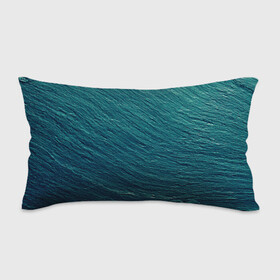 Подушка 3D антистресс с принтом Endless Sea в Петрозаводске, наволочка — 100% полиэстер, наполнитель — вспененный полистирол | состоит из подушки и наволочки на молнии | background | blue | dark | gradient | green | lines | ocean | paints | ripples | sea | spot | spots | stripes | texture | waves | волны | голубая | градиент | зеленый | краски | линии | море | океан | полосы | пятна | пятно | рябь | текстура | т